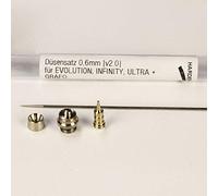 Harder & Steenbeck Airbrush Accessories, Chrome-Plated Silver, Klein