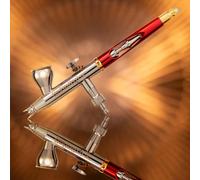 Harder & Steenbeck Infinity 2024 CRplus 2in1 Airbrush - Infinity Titanium 0.25mm & 0.44mm Headsets with 2ml/4ml Cups (122233)