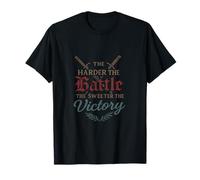Harder the Battle Sweeter the Victory Graphic T-Shirt