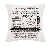 Hardeson Inspirational Gift for 13 Years Old Girls & Boys 13th Birthday Cushion Covers Decorations Gifts for Daughter Granddaughter Son Grandson Sister Thirteen Birthday Presents (13th)