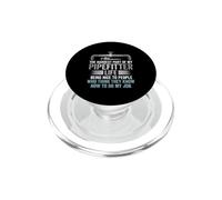 Hardest Part Of Pipefitter Life Being Nice Humor PopSockets PopGrip for MagSafe