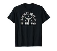 Hardest Worker in the Gym Texas Steer Icon Value Graphic T-Shirt