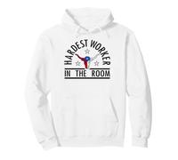 Hardest Worker in the Room Texas Steer Flag Icon Pullover Hoodie