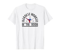 Hardest Worker in the Room Texas Steer Flag Icon T-Shirt