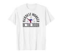 Hardest Worker in the Room Texas Steer Flag Icon Value Graphic T-Shirt
