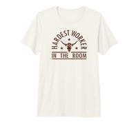Hardest Worker in the Room Texas Steer Icon Premium T-Shirt