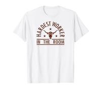 Hardest Worker in the Room Texas Steer Icon Value Graphic T-Shirt