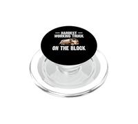 Hardest Working Truck on the Block Funny Garbage Driver PopSockets PopGrip for MagSafe