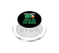 Hardest Working Truck On The Block Garbage Sanitation PopSockets PopGrip for MagSafe