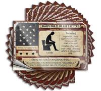 Hardhat Stickers and Decals Amazing Experience: The Comfortable Toilet Visit that Changed Eve Stickers 10Pcs Car Accessories Mechanic Stickers(12X18CM)