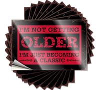 Hardhat Stickers and Decals I’M Not Getting Older Funny Sticker 10 Pcs Car Stickers for Windows Prank Stickers(6X9CM)