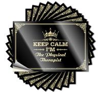 Hardhat Stickers and Decals Keep Calm I'm The Physical Therapist Stickers Mechanic Stickers Inappropriate Stickers(6X9CM)