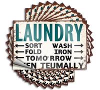 Hardhat Stickers and Decals Laundry: Sort, Wash, Fold, Iron, Tomorrow? Stickers 10Pcs Car Sticker Funny Bumper Stickers for Adults(12X18CM)