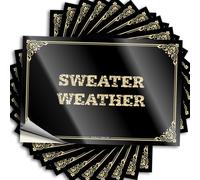 Hardhat Stickers and Decals Sweater Weather Sticker | Outdoor Bar Decor Toolbox Stickers Truck Stickers For Men Car Stickers For Men(20X30CM-1Pcs)
