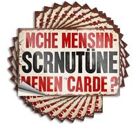 Hardhat Stickers and Decals Who Scratches Their Head? - German Riddle Sign Stickers 10Pcs Car Accessories Mechanic Stickers(12X18CM)
