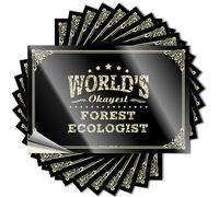Hardhat Stickers and Decals World's Okayest Forest Ecologist Stickers Adult Stickers Funny Funny Sign Decor(12X18CM)