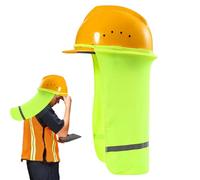 Hardhat Sun Shade - Breathable Mesh Neck Sun Shade for Construction Workers Reflective Safety Visor, UV Protection Authority, Heat Switching Prevention, Comfortable Fit, Summer Outdoors