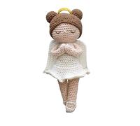 Hardicraft Crochet Kit for Making Yourself with Instructions and Material for Annelies Angels, Approx. 21 cm