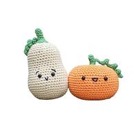 Hardicraft DIY Crochet Kit with Instructions and Material for 2 Pumpkins, Approx. 12 cm and 7.5 cm