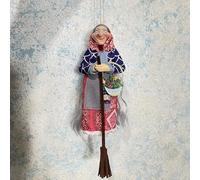 hardinox Kitchen Witch Doll, Vintage Cooking Doll, Festive Handmade Decor, Portable Witch Statue for Home (B)