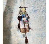 hardinox Kitchen Witch Doll, Vintage Cooking Doll, Festive Handmade Decor, Portable Witch Statue for Home (A)