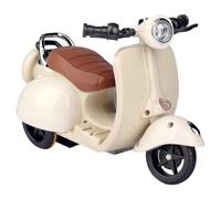 hardinox Scooter Toy with Lights & Music - Interactive Rotating Collectible Desktop Ornament, Perfect for Cute Decor & Collector's Display (Beige)