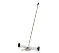 HARDK Magnet Pickup Sweeper Tools - 17 inch - Magnetic Pick Up Sweeper -10 Lbs - Yard Magnet with Telescoping Holder and Wheels to Pick Up Nails, Magnetic Sweeper for Construction,Lawn,Roofing