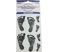 Hardley Dangerous Illusions 8 Baby Foot Prints Removable Stickers