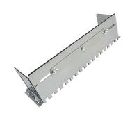 Hardness 201 Stainless Steel Adjustable Notched Trowel for Professional Tiles Adhesive Application and Construction Smooth Border Trowel