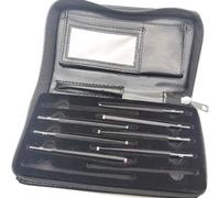 Hardness Test Kit - Scratch Tester Pen with Storage Box for Industrial Mineral Identification, 1-10 Scale, Portable Hardness Testing Equipment, 5-10 Pieces Optional