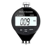 Hardness Tester, Electronic Digital Hardness Tester Portable 0-100HD Hardness Meter Digital Durometer Scale With Large LCD Display(Black Type A)