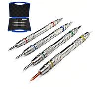 Hardness Tester Kit, Stainless Steel Double-Ended Picks Set, Scratch Test Tool for Concrete, Jade, Glass & Metal Mineral Identification, Includes Carry Case