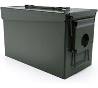 HARDROCK 50 Cal Ammo Can Metal 9mm Ammo Box Storage Crate case for Shotgun Bullet Rifle Nerf Ammunition Waterproof case-Gard Organizer(Green)…
