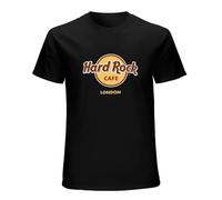 Hards Rock Cafe London Retro Unisex T-Shirt Printed Tee Graphic Top Men White Shirt M
