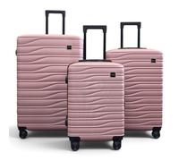 Hardshell Rose Gold Suitcase Set Robust 8 Wheel Cabin Luggage Case Bag | Hardshell ABS Material