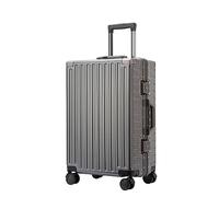 Hardside Luggage with 360° Double Spinner Wheels, Aluminium Frame, TSA Lock, ABS+PC Alloy Shell, Aluminum Rod, Automatic Rebound Handle, Waterproof Suitcase