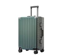Hardside Luggage with 360° Double Spinner Wheels, Aluminium Frame, TSA Lock, ABS+PC Alloy Shell, Aluminum Rod, Automatic Rebound Handle, Waterproof Suitcase