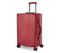 Hardside Luggage with 360° Double Spinner Wheels, Aluminium Frame, TSA Lock, ABS+PC Alloy Shell, Aluminum Rod, Automatic Rebound Handle, Waterproof Suitcase