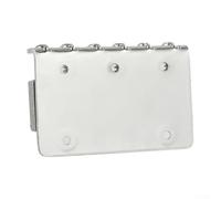 Hardtail Fixed Saddle Bridge for 6 String Electric Guitar, Top-Loading Metal Guitar Part with 65mm Baseplate, Chrome/Gold/Black Fi(SILVER)