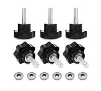 Hardtop Bolts for Jeep Wrangler YJ TJ JK JL & Gladiator JT 1995-2025,Quick Removal Fastener Thumb Screw and Nut Kit,M8 Hardtop Screws,Pack of 6