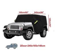 Hardtop cab covers compatible with Jeep Wrangler 2/4 doors 2007-2021 2Doors-245x165x140cm