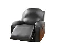 hardtry Reclining Sofa Covers with Center Console,Non-Slip Couch Cover for Reclining,Elastic Full-Cover Reclining Chair Cover Soft Washable Slipcovers for Sofas(Black,2 seater)
