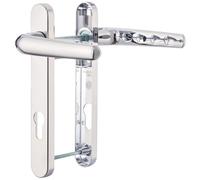 Hardver UPVC Front Door Chrome Handle Set, 92mm PZ 122mm, Double Glazing, Patio, PVC Chrome Composite Door Handles