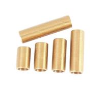 Hardware 1/8" 1/4" 3/8" 1/2" 3/4" 1" BSP Male Thread Brass Long Nipple Pipe Fitting Full Connector Joint(63 * 40mm) Barb Fittings