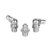 Hardware 10PCS M6 M8 M10 M12 M14 M16 Male Thread 304 Stainless Steel Straight Elbow Type Oil Zerk Grease Nipple Tube Pipe Fitting Joint(M6x1 90 Degree)