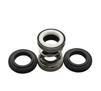 Hardware 12mm 14mm 15mm 16mm 17mm 18mm 19mm 20mm 22mm 24mm 25mm 28mm 30mm 32mm 202 Series Mechanical Shaft Seal for Inline Water Pump Machinery Seal(Sic-sic-nbr,18mm)