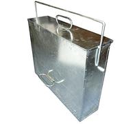 Hardware 2 ur Door Galvanised Hot & Cold Ash Carrier Box Tidy Metal for Coal Wood Fire
