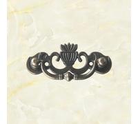 Hardware-415 Chinese Antique Bronze Double Hole Drawer Handle Cabinet Door Handle European Style(Antique Brass)