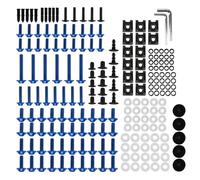 Hardware Bolts 210PCS Motorcycle Fairing Bolts Kit For For Versys 650 For ER6N For Ninja 400 300 Bodywork Fastener Clips Screw Nuts Motorbike Fairing Replacement Bolt