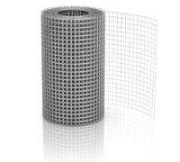 Hardware Cloth 1/4 inch 16in X 25ft Galvanized Welded Wire Mesh Roll, 19 Gauge Chicken Wire Fence, Snake Gopher Barrier Garden Fencing Rabbit Cage Netting